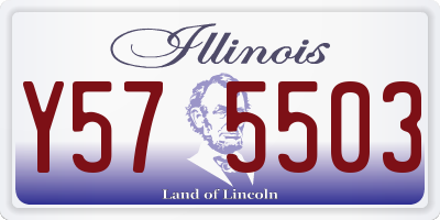IL license plate Y575503