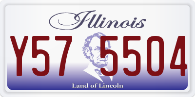 IL license plate Y575504