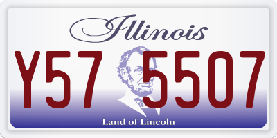 IL license plate Y575507