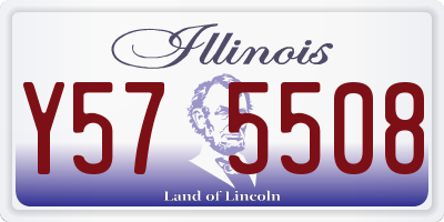IL license plate Y575508