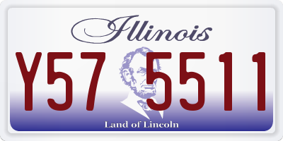 IL license plate Y575511
