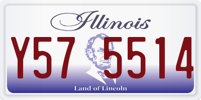IL license plate Y575514