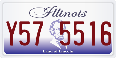 IL license plate Y575516