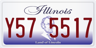 IL license plate Y575517