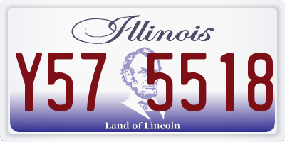 IL license plate Y575518