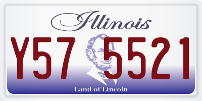 IL license plate Y575521