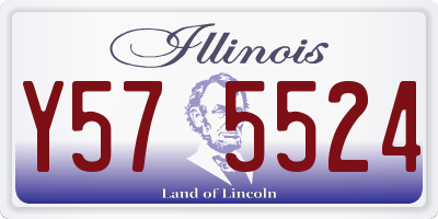 IL license plate Y575524