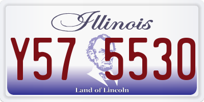 IL license plate Y575530