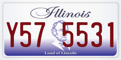 IL license plate Y575531
