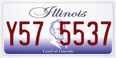 IL license plate Y575537