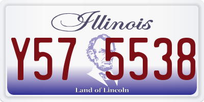IL license plate Y575538