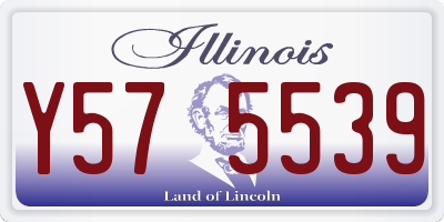 IL license plate Y575539
