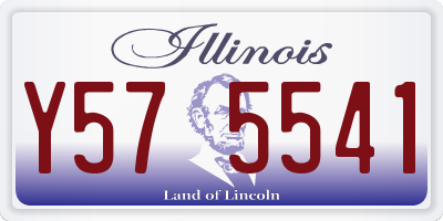 IL license plate Y575541