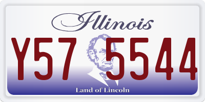 IL license plate Y575544