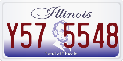 IL license plate Y575548