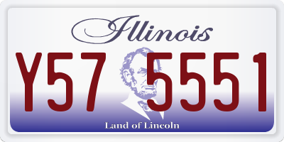 IL license plate Y575551