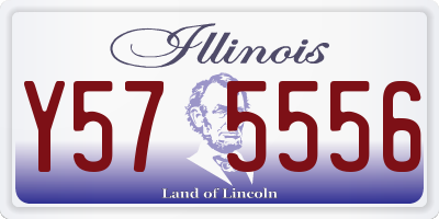 IL license plate Y575556