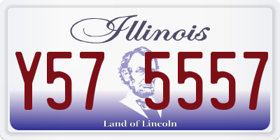 IL license plate Y575557