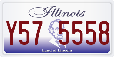 IL license plate Y575558