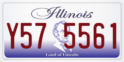 IL license plate Y575561