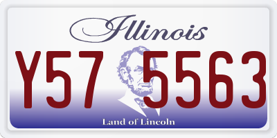 IL license plate Y575563