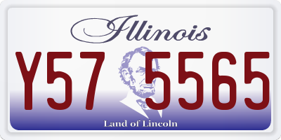 IL license plate Y575565