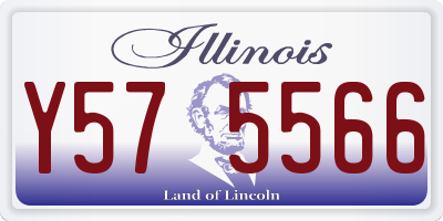 IL license plate Y575566