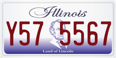 IL license plate Y575567