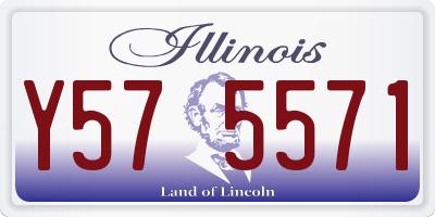 IL license plate Y575571