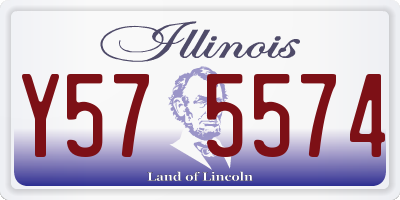 IL license plate Y575574
