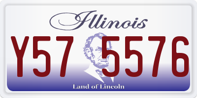 IL license plate Y575576