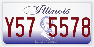 IL license plate Y575578
