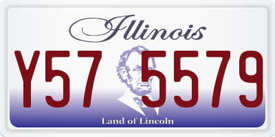 IL license plate Y575579