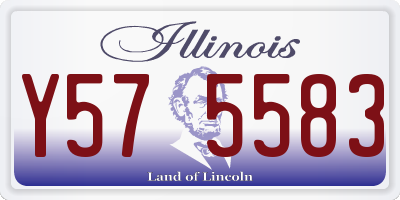 IL license plate Y575583