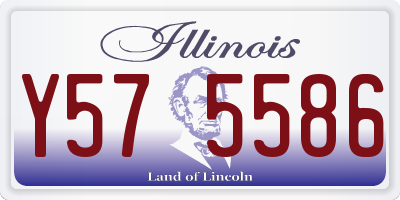 IL license plate Y575586