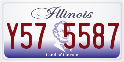 IL license plate Y575587