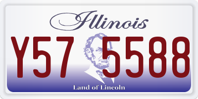 IL license plate Y575588