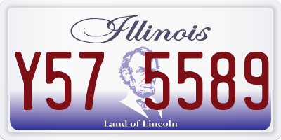 IL license plate Y575589