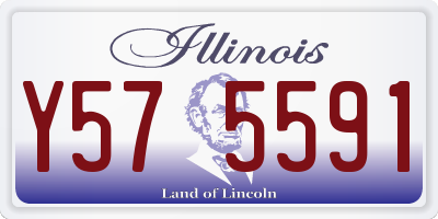 IL license plate Y575591