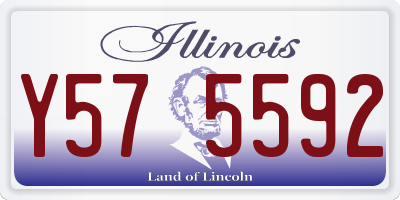 IL license plate Y575592