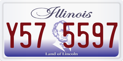 IL license plate Y575597