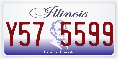 IL license plate Y575599