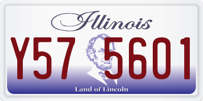 IL license plate Y575601