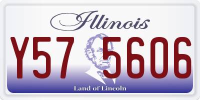 IL license plate Y575606