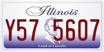 IL license plate Y575607