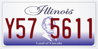 IL license plate Y575611