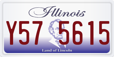 IL license plate Y575615