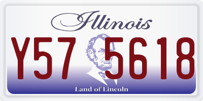 IL license plate Y575618
