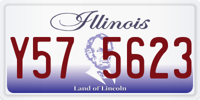 IL license plate Y575623