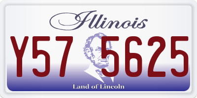 IL license plate Y575625